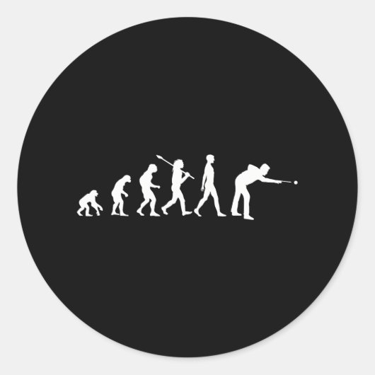 Sticker Rond Billiard Evolution Pool Billiard (Devant)