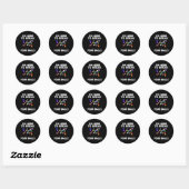 Sticker Rond Billiard Funny Pool (Feuille)