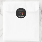 Sticker Rond Billiard Funny Pool (Sac)