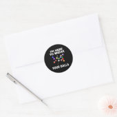 Sticker Rond Billiard Funny Pool (Enveloppe)