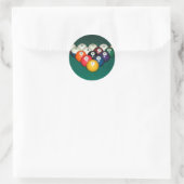 Sticker Rond Billiards 003 (Sac)