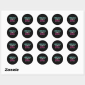 Sticker Rond Billiards Chalk Funky Pool Shooter Master Billiard (Feuille)