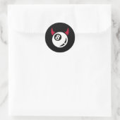 Sticker Rond Billiards Diable (Sac)