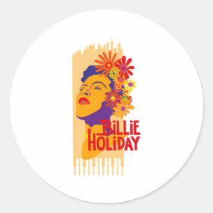 Sticker Rond Billie Holiday