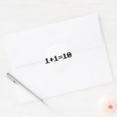 Sticker Rond Binaire (Enveloppe)