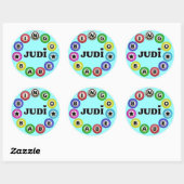 Sticker Rond Bingo Babe Judi (Feuille)