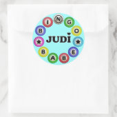 Sticker Rond Bingo Babe Judi (Sac)