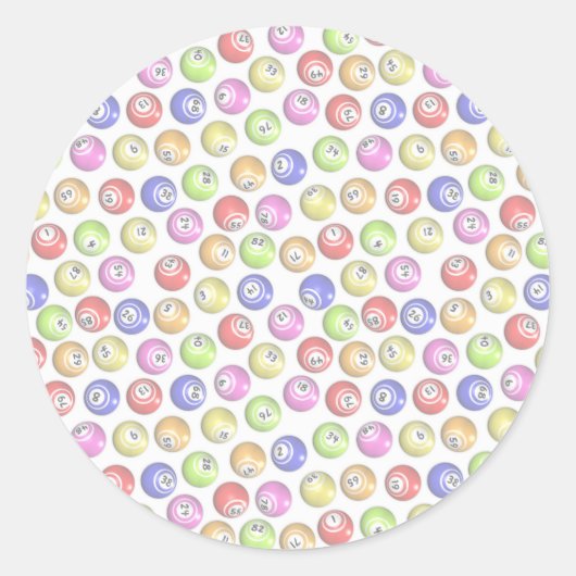 Sticker Rond Bingo Balls (Devant)