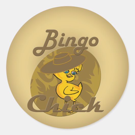 Sticker Rond Bingo Chick #6 (Devant)