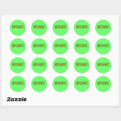 Sticker Rond bio (Feuille)