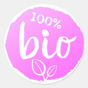 Sticker Rond Bio Purple