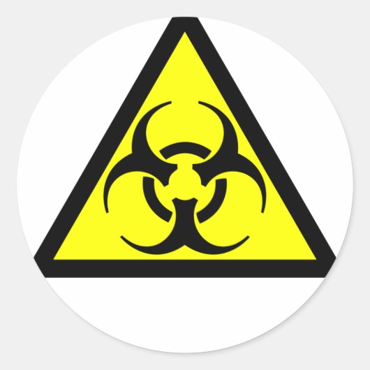 Sticker Rond Biodanger (Devant)