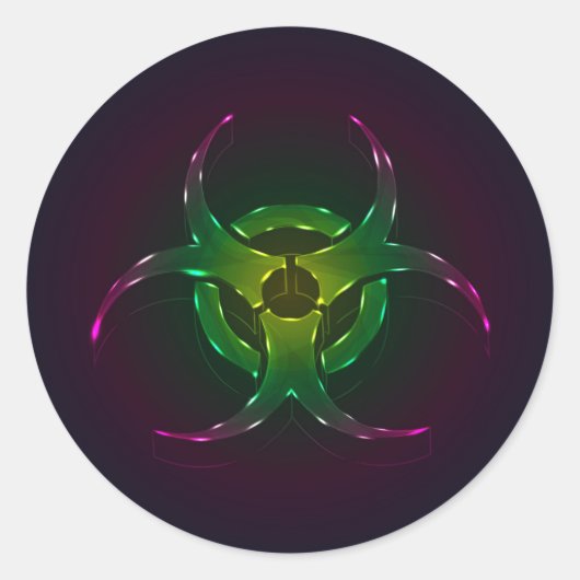 Sticker Rond Biodanger (Devant)