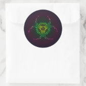 Sticker Rond Biodanger (Sac)