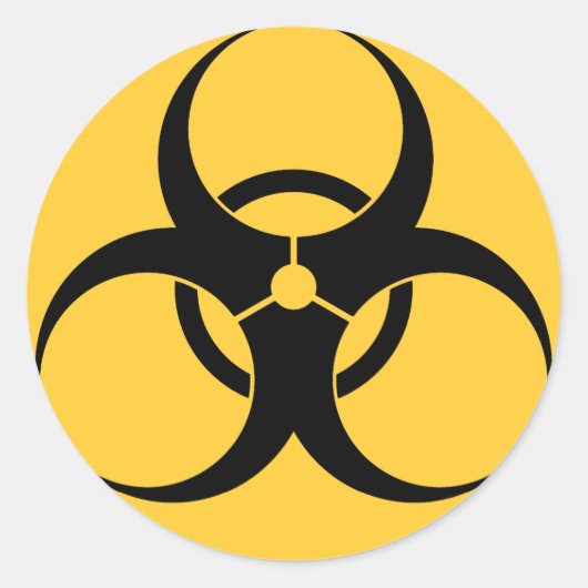 Sticker Rond Biodanger (Devant)