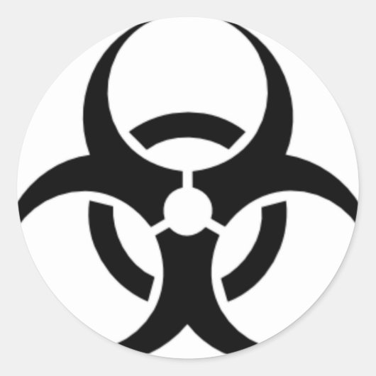 Sticker Rond Biodanger 03 (Devant)