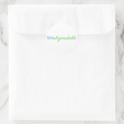 Sticker Rond Biodégradable (Sac)