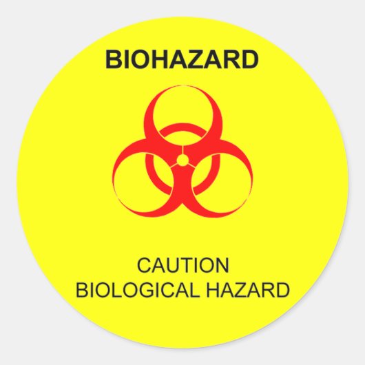 STICKER ROND BIOHAZARD (Devant)