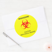 STICKER ROND BIOHAZARD (Enveloppe)