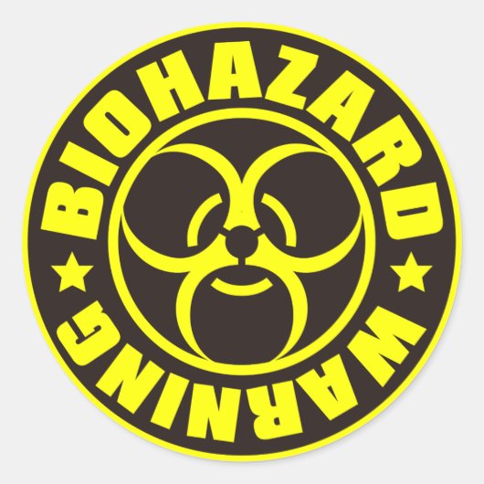 STICKER ROND BIOHAZARD (Devant)