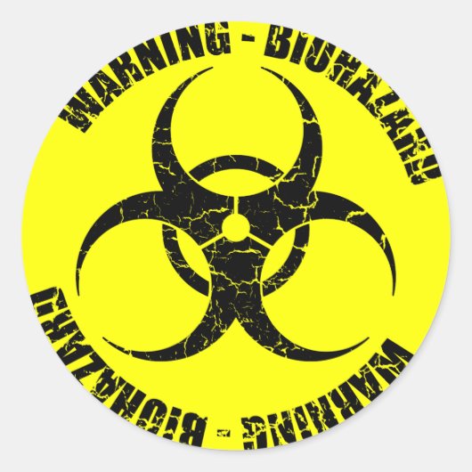 Sticker Rond Biohazard (Devant)