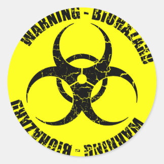 Sticker Rond Biohazard