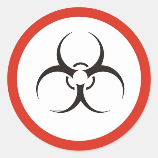 Sticker Rond BioHazard (Devant)