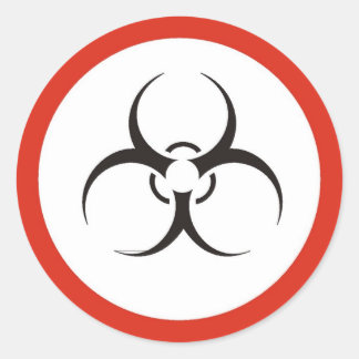 Sticker Rond BioHazard