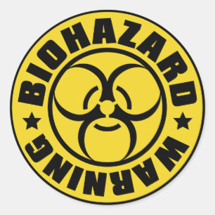STICKER ROND BIOHAZARD