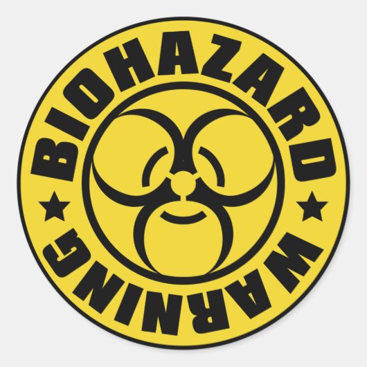 STICKER ROND BIOHAZARD (Devant)