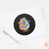 Sticker Rond biologie cellulaire professeur de biologie cellula (Enveloppe)