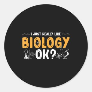 Sticker Rond Biologiste