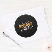 Sticker Rond Biologiste (Enveloppe)