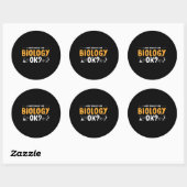Sticker Rond Biologiste (Feuille)