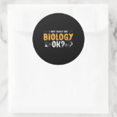 Sticker Rond Biologiste (Sac)