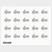 Sticker Rond Birder (Feuille)