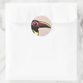 Sticker Rond Birdorable Aracari vert (Sac)
