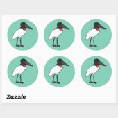 Sticker Rond Birdorable Jabiru (Feuille)