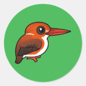 Sticker Rond Birdorable Madagascar Pygmy Kingfisher (Devant)