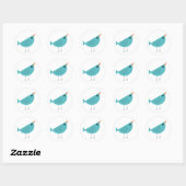 Sticker Rond Birdy (Feuille)