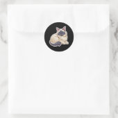 Sticker Rond Birman (Sac)