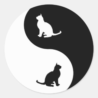 Sticker Rond Birman Yin Yang