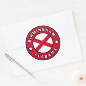 Sticker Rond Birmingham Alabama (Enveloppe)