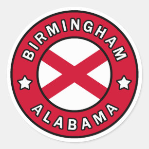Sticker Rond Birmingham Alabama