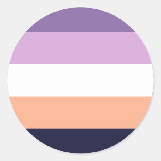 Sticker Rond Biromantic Pride Flag (Devant)