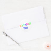 Sticker Rond Birthday Boy (Enveloppe)