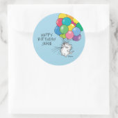 Sticker Rond BIRTHDAY CATS by Sandra Boynton Classic Round Stic (Sac)