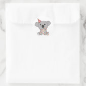 Sticker Rond Birthday Koala (Sac)
