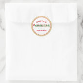 Sticker Rond Biscuits avec paillettes de Noël pour la cuisson (Sac)
