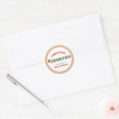 Sticker Rond Biscuits avec paillettes de Noël pour la cuisson (Enveloppe)